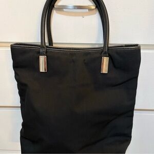 Vintage Gucci Black Nylon Tote Bag